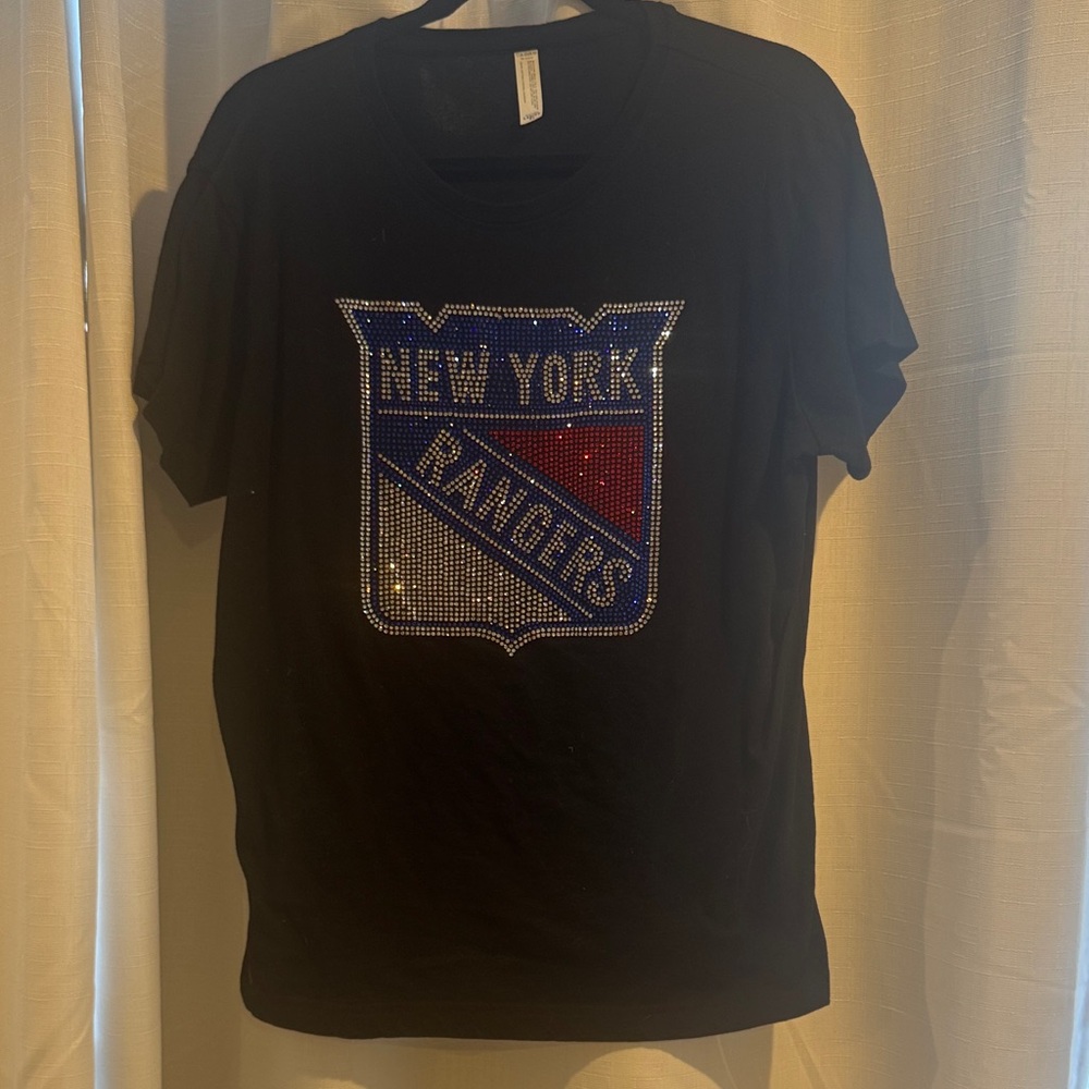 Black New York Rangers T-Shirt